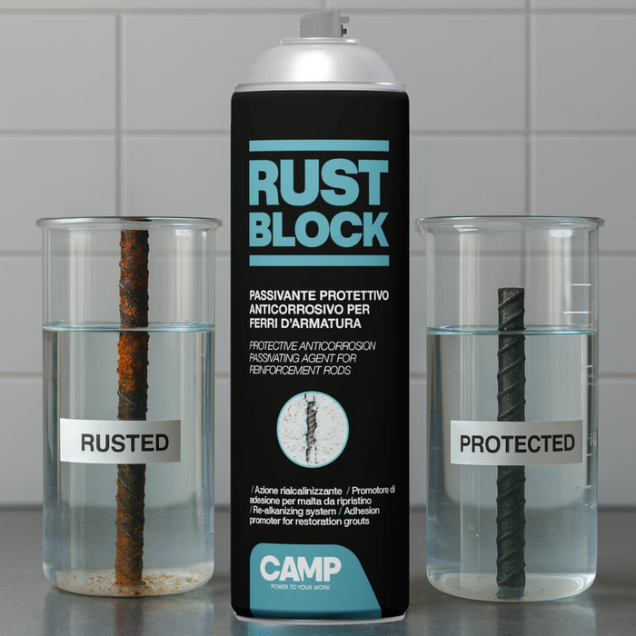 Rust block passivante spray per protezione armature 500 ml