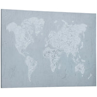 EasyComfort Stampa su Tela in Legno di Pino 120x90cm per Casa e Ufficio, Grigia e Bianca