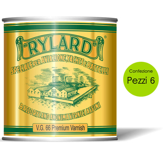 Multipack pezzi 6 vernice rylard vg 66 premium varnish brava ml 750