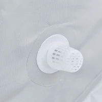 Piscina Fuori Terra Autoportante, Piscina Rigida Rettangolare con Filtro e Valvola in Acciaio e PVC, Grigio, 252x152x65cm