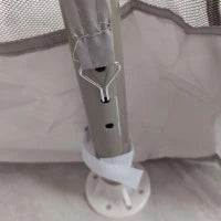 Pergola da Giardino 3L x 3l m con 4 Zanzariere Rimovibili, Tetto a Doppio Strato, Grigio