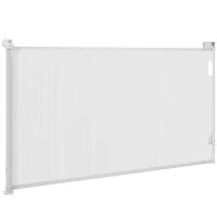 Cancellino per Cani Piccoli Estensibile 0-144 cm e Retrattile con Blocco Automatico, Bianco