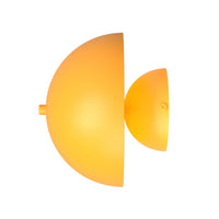 Applique Moderna Hera Acciaio Arancione 2 Luci G9 Ip20