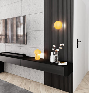 Applique Moderna Hera Acciaio Arancione 2 Luci G9 Ip20