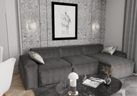 Applique Moderna Hera Acciaio Bianco 2 Luci G9 Ip20