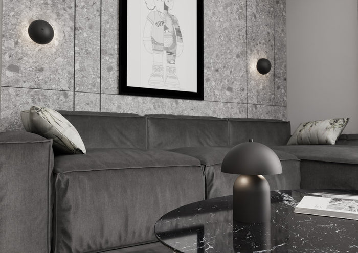 Applique Moderna Hera Acciaio Nero 2 Luci G9 Ip20