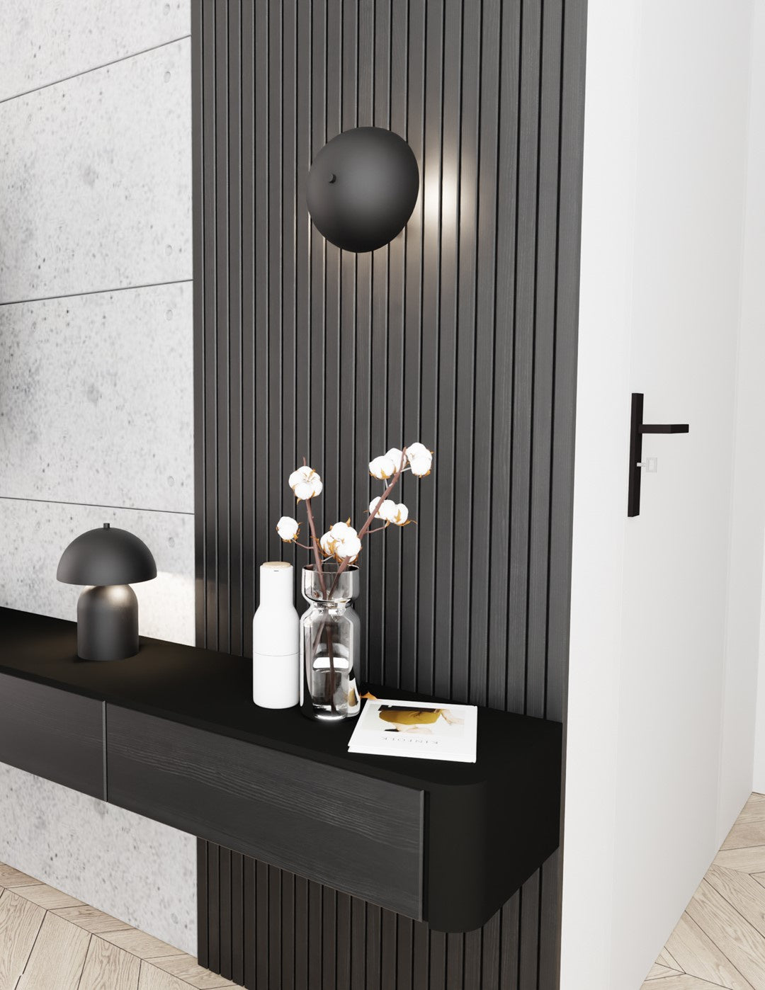 Applique Moderna Hera Acciaio Nero 2 Luci G9 Ip20