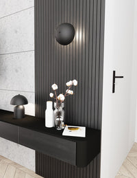 Applique Moderna Hera Acciaio Nero 2 Luci G9 Ip20