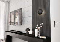 Applique Moderna Hera Acciaio Nero 2 Luci G9 Ip20