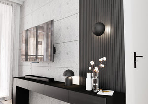 Applique Moderna Hera Acciaio Nero 2 Luci G9 Ip20