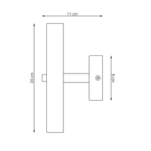 Applique Minimal Poseidone Acciaio Bianco 2 Luci G9 Ip20