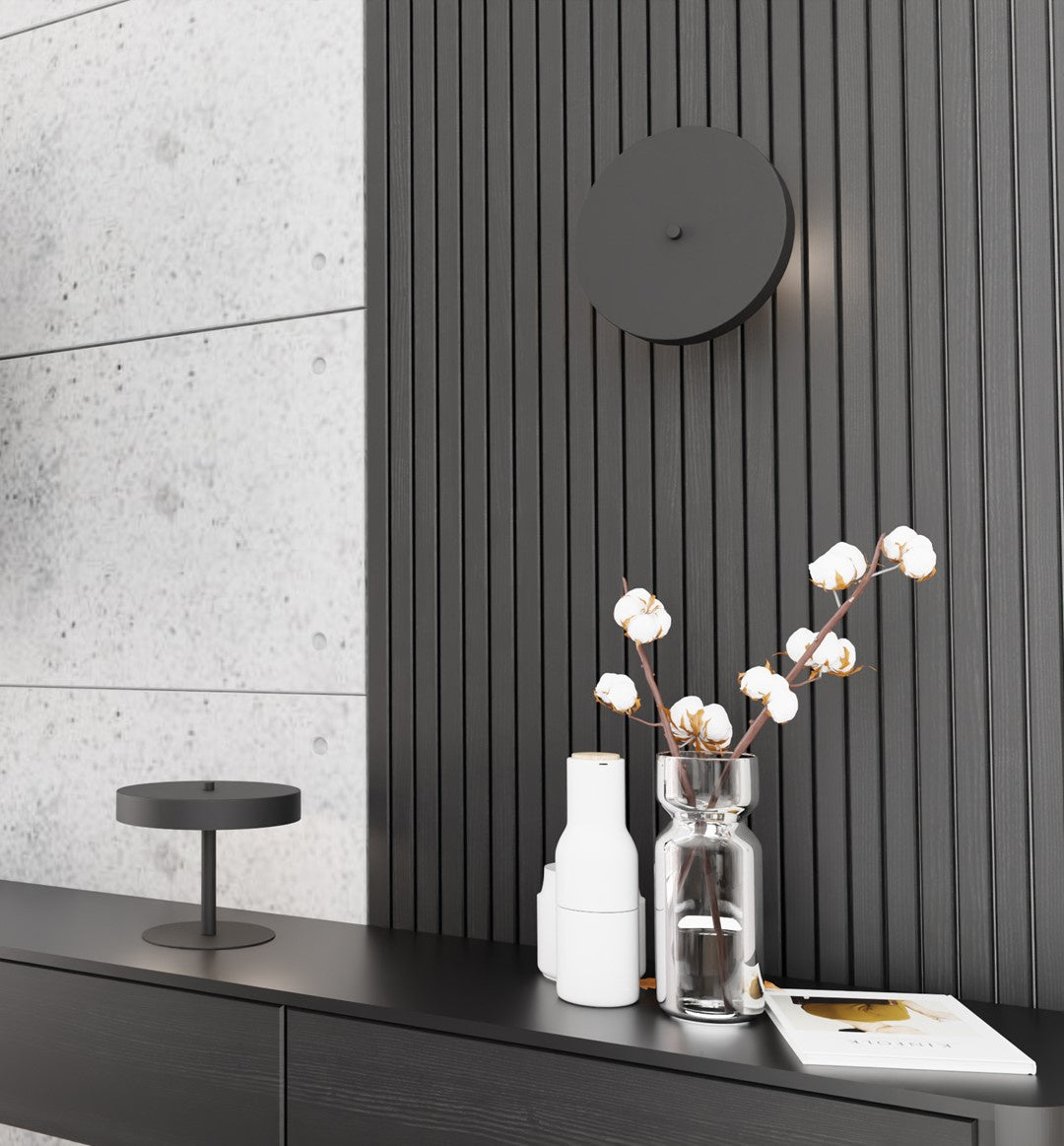 Applique Minimal Poseidone Acciaio Nero 2 Luci G9 Ip20