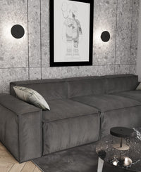 Applique Minimal Poseidone Acciaio Nero 2 Luci G9 Ip20