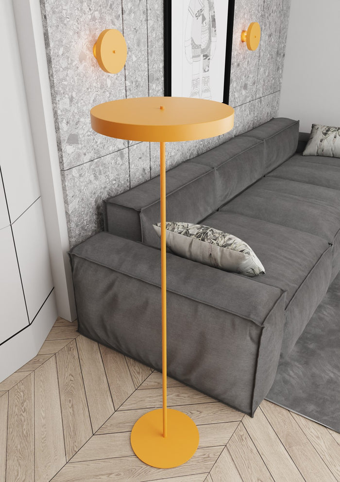 Piantana Minimal Poseidone Acciaio Arancione 3 Luci G9 Ip20