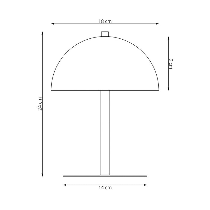 Lampada Da Tavolo Moderna Demetra Acciaio Nero 2 Luci G9 Ip20