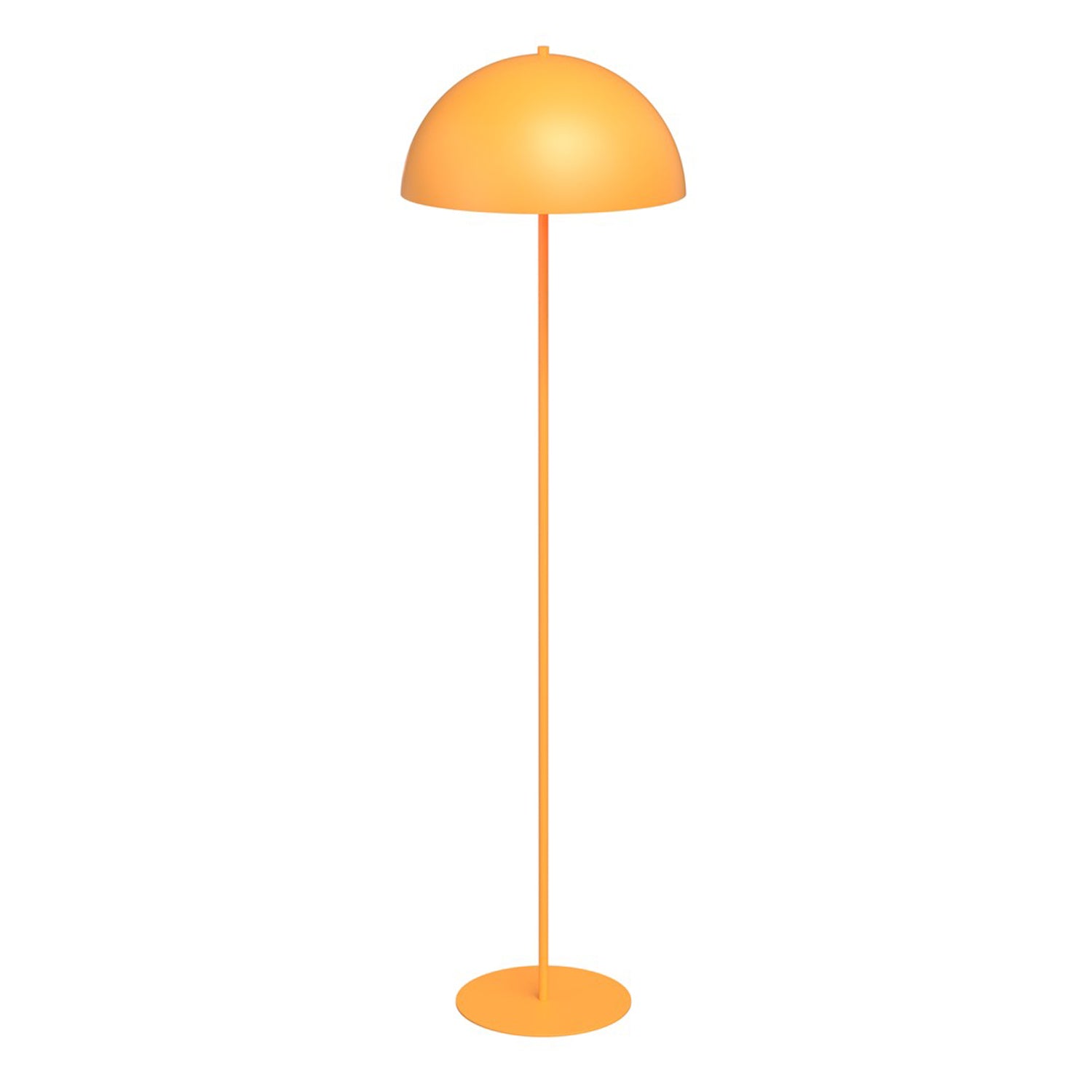 Piantana Moderno Demetra Acciaio Arancione 1 Luce E27 Ip20