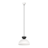 Lampadario Minimal Efesto Acciaio Bianco Nero 1 Luce Gx53 Ip20