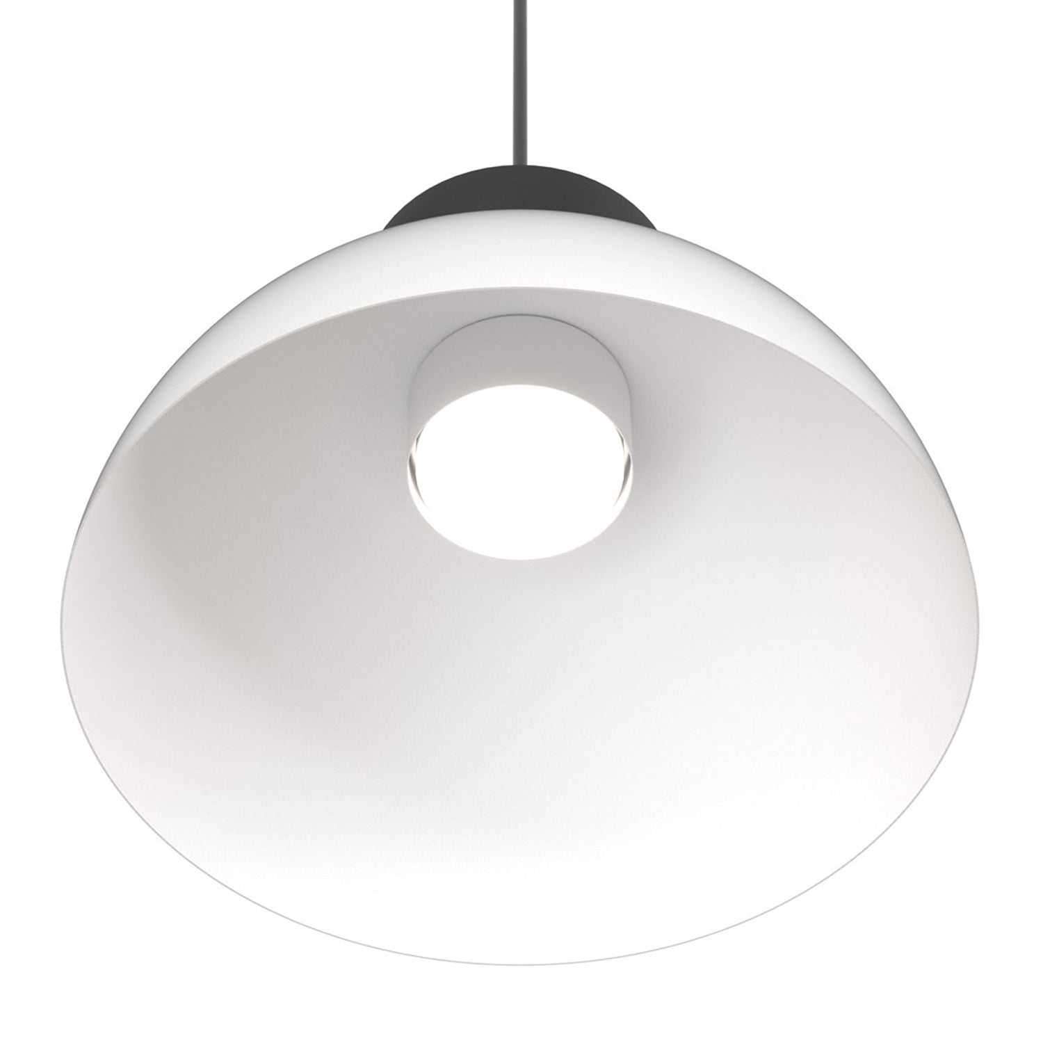 Lampadario Minimal Efesto Acciaio Bianco Nero 1 Luce Gx53 Ip20
