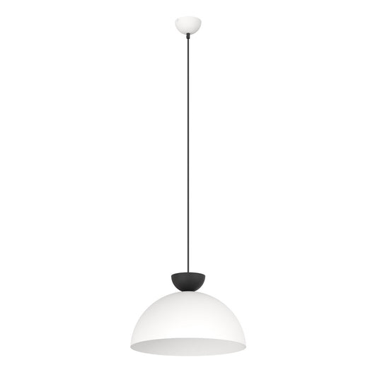 Lampadario Minimal Efesto Acciaio Bianco Nero 1 Luce Gx53