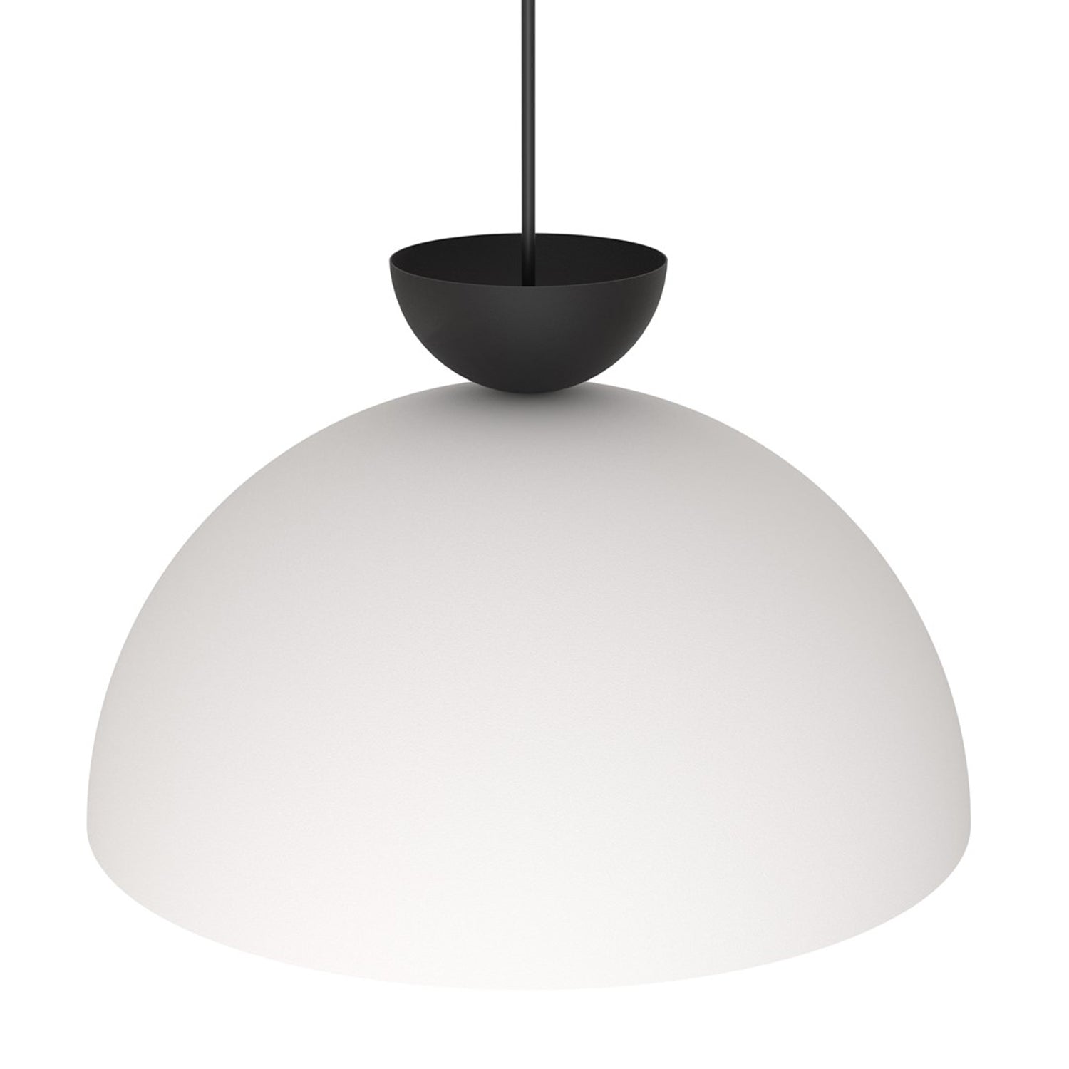 Lampadario Minimal Efesto Acciaio Bianco Nero 1 Luce Gx53