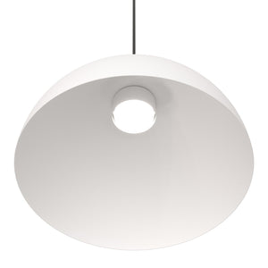 Lampadario Minimal Efesto Acciaio Bianco Nero 1 Luce Gx53