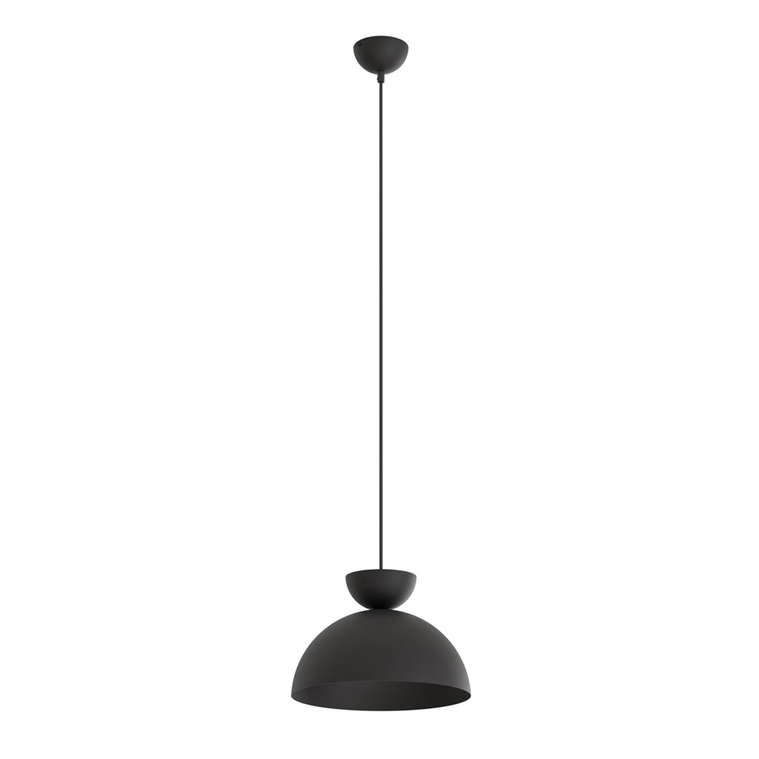 Lampadario Minimal Efesto Acciaio Nero 1 Luce Gx53 Ip20