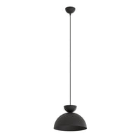 Lampadario Minimal Efesto Acciaio Nero 1 Luce Gx53 Ip20