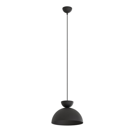 Lampadario Minimal Efesto Acciaio Nero 1 Luce Gx53 Ip20