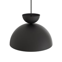 Lampadario Minimal Efesto Acciaio Nero 1 Luce Gx53 Ip20