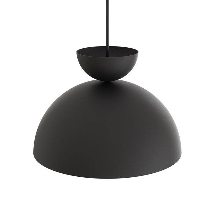 Lampadario Minimal Efesto Acciaio Nero 1 Luce Gx53 Ip20