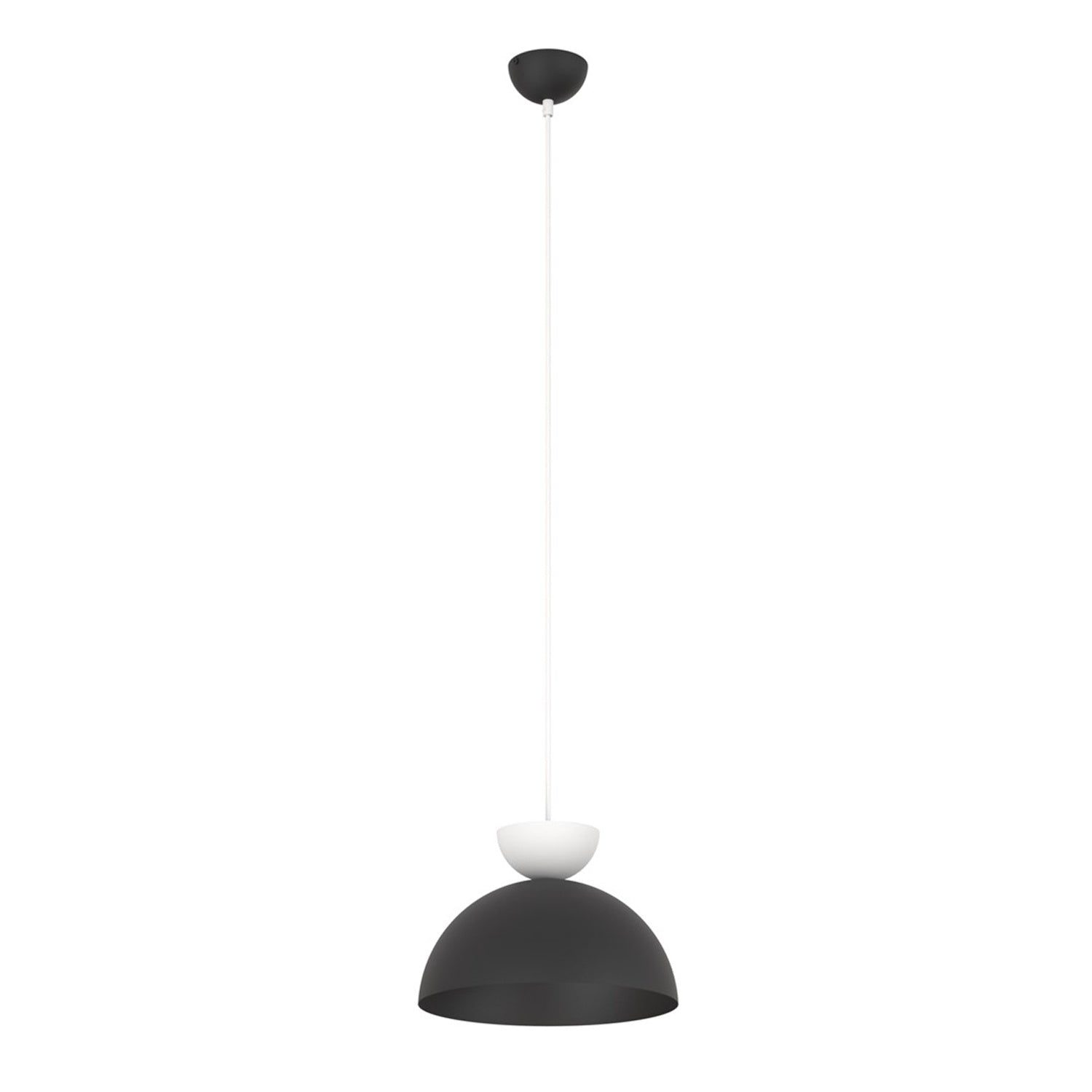 Lampadario Minimal Efesto Acciaio Nero Bianco 1 Luce Gx53 Ip20