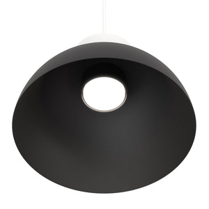 Lampadario Minimal Efesto Acciaio Nero Bianco 1 Luce Gx53 Ip20