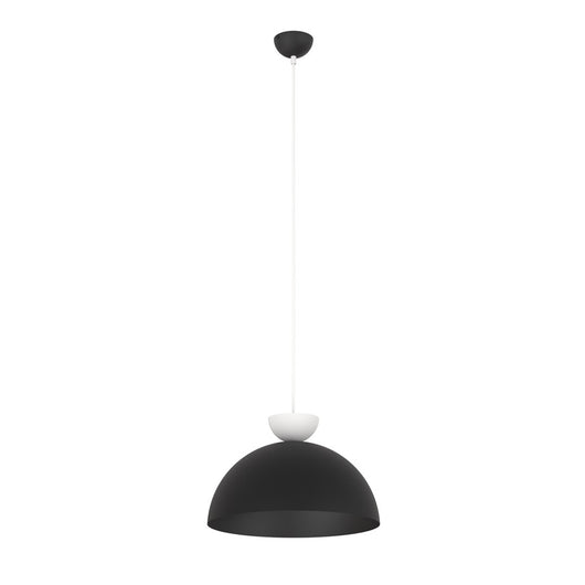 Lampadario Minimal Efesto Acciaio Nero Bianco 1 Luce Gx53