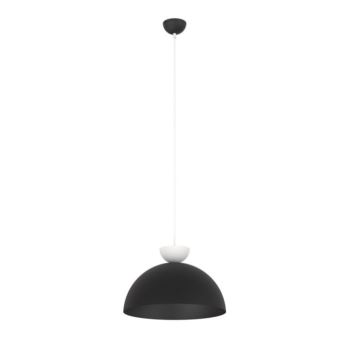 Lampadario Minimal Efesto Acciaio Nero Bianco 1 Luce Gx53