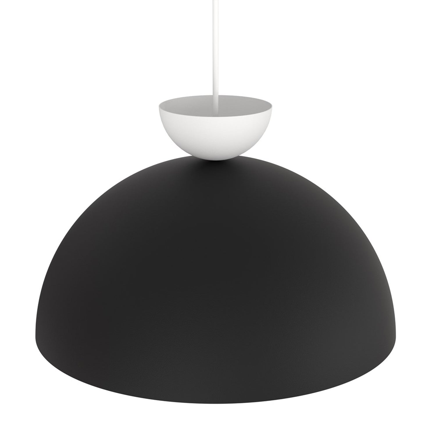 Lampadario Minimal Efesto Acciaio Nero Bianco 1 Luce Gx53