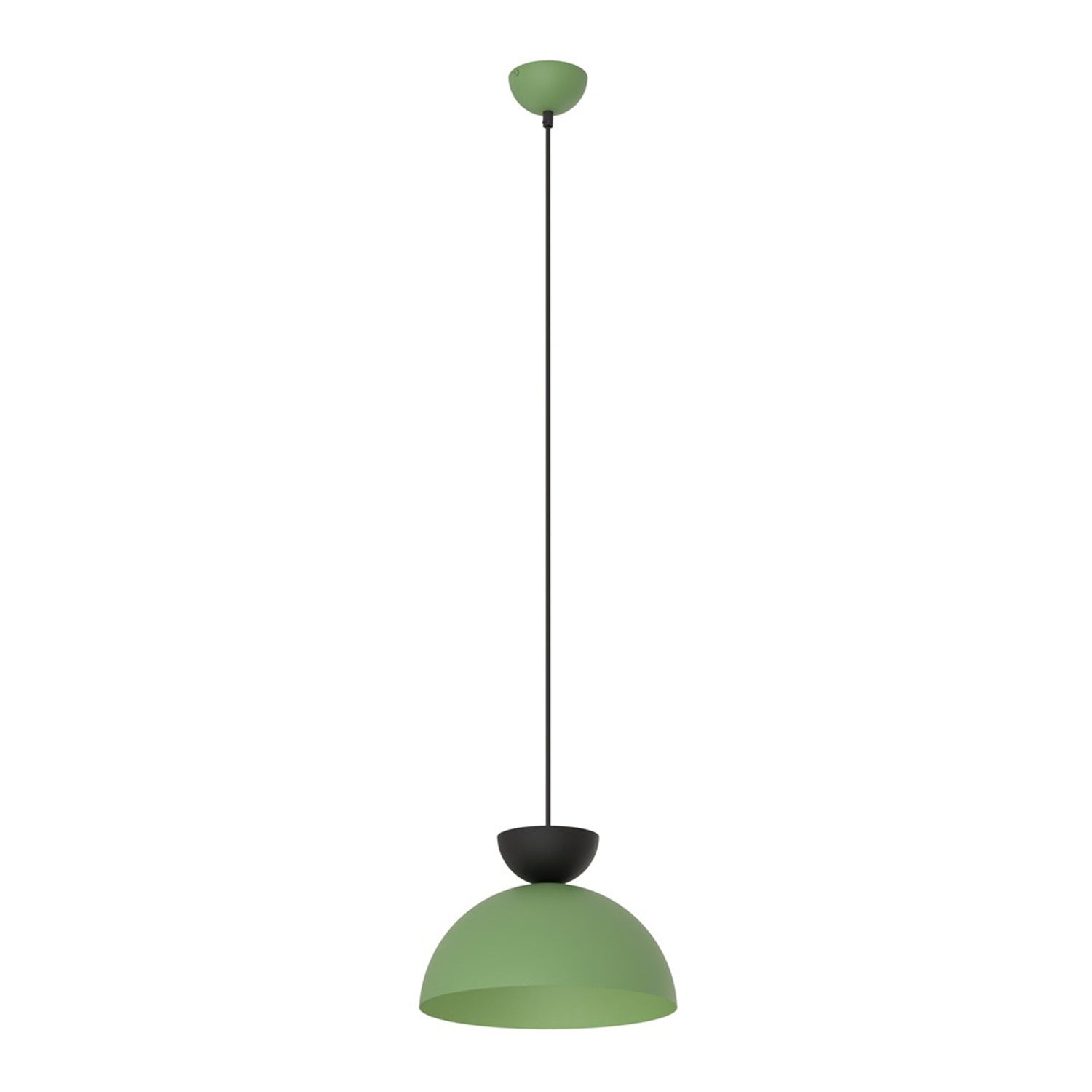 Lampadario Minimal Efesto Acciaio Nero Verde 1 Luce Gx53 Ip20