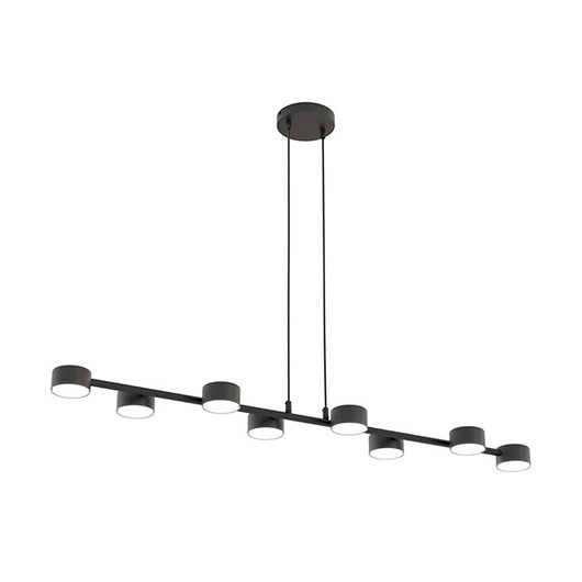 Lampadario Minimal Afrodite Acciaio Nero 8 Luci Gx53 Ip20