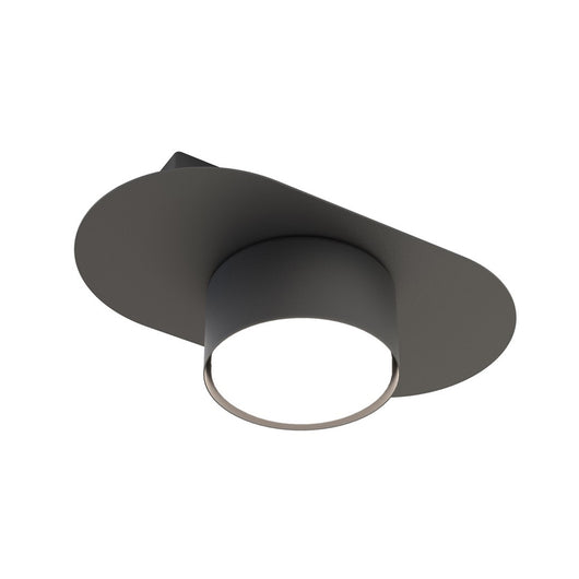 Plafoniera Minimal Marte Acciaio Nero 1 Luce Gx53 Ip20