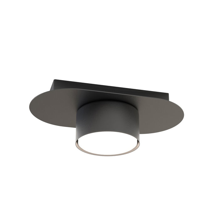 Plafoniera Minimal Marte Acciaio Nero 1 Luce Gx53 Ip20