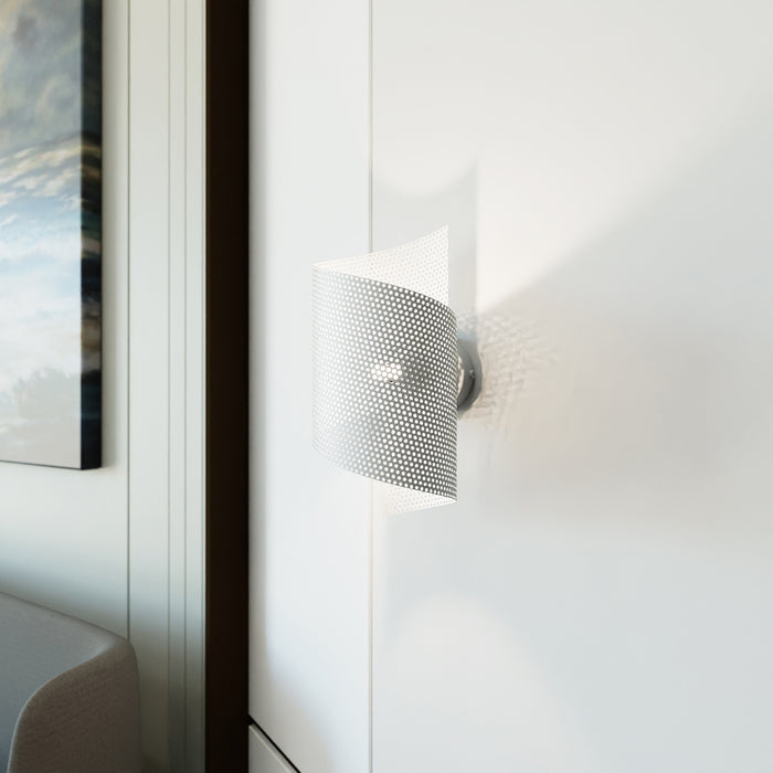 Applique Moderna Baldr 1 Luce Bianca