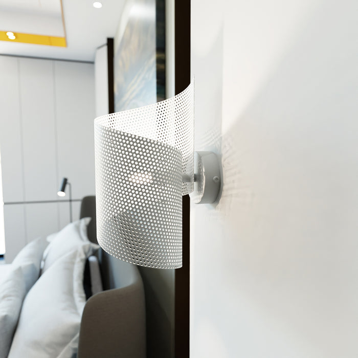 Applique Moderna Baldr 1 Luce Bianca