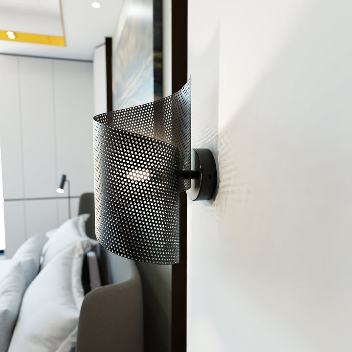 Applique Moderna Baldr 1 Luce Nera