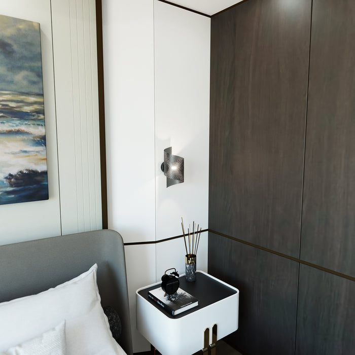 Applique Moderna Baldr 1 Luce Nera