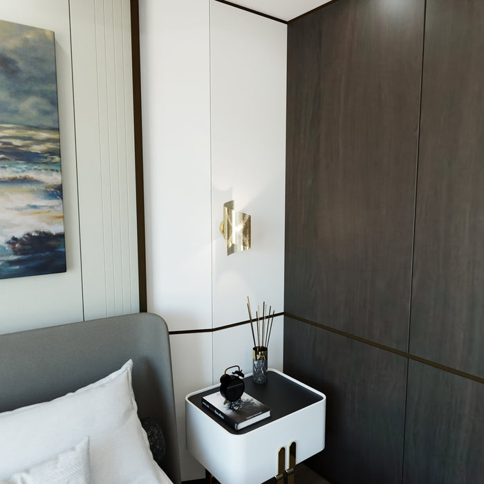 Applique Moderna Baldr 1 Luce Oro