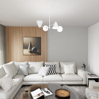 Plafoniera Moderna Industrial Njord 4 Luci Bianco