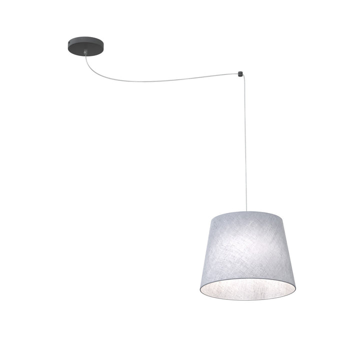 Sospensione 1 Luce Iside Con Paralume Grigio