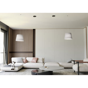 Sospensione 1 Luce Iside Con Paralume Grigio
