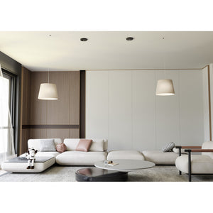 Sospensione 1 Luce Iside Con Paralume Beige