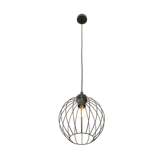 Sospensione Minimal Industrial Hathor 1 Luce Nera
