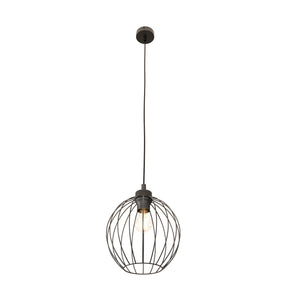 Sospensione Minimal Industrial Hathor 1 Luce Nera